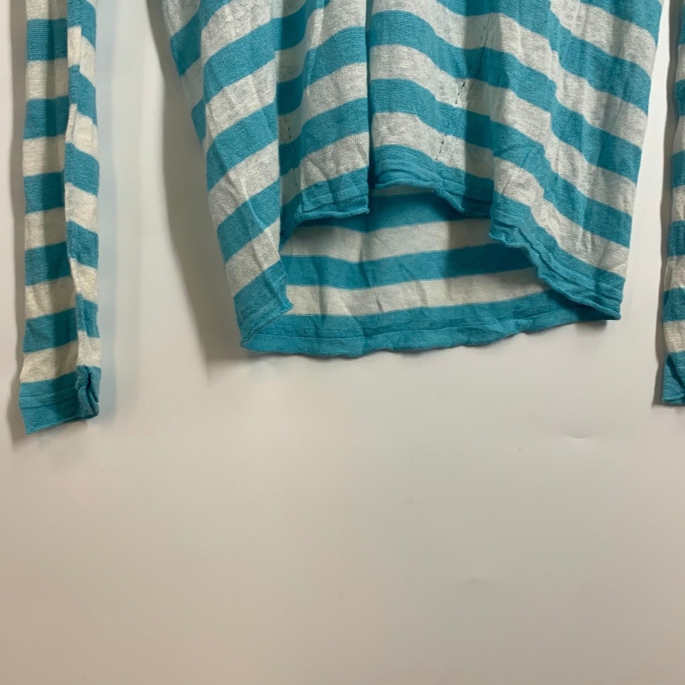 Tommy Bahama Womens Striped V Neck Long Sleeve Lightweight Sweater Top Size S P - Picture 7 of 11